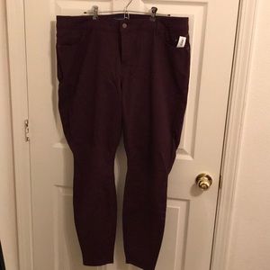 Maroon Jeans